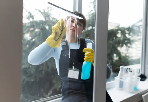 Nettoyage de vitres intérieures et extérieures aux Clérimois